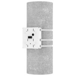Axis Communications 5901-341 | T94N01G Network Camera Pole Mount, Indoor/Outdoor, 55.1 Lb Load, 8.9" Width x 1.9" Depth x 9.1" Height, Powder Coated Aluminum, White.