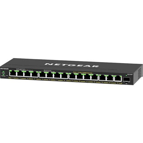 Netgear Netgear GS316EP 300 Series Plus 16-Port PoE+ Gigabit Ethernet Plus Switch (180W) with SFP Port