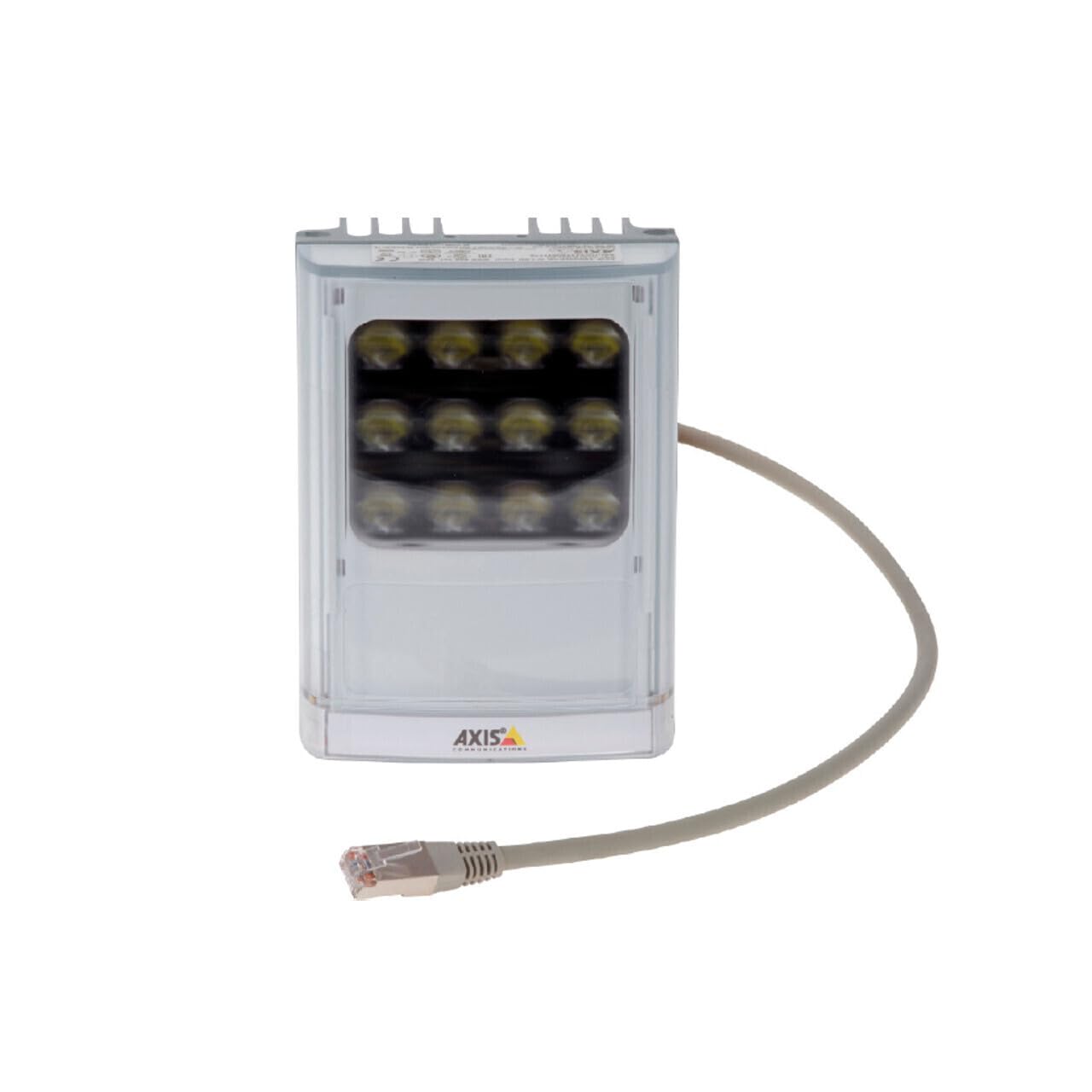 Axis Communications White LED Illuminator - Ceiling mountable, Pole mountable, Wall mountable - Indoor, Outdoor - 25 Watt - White, Silver