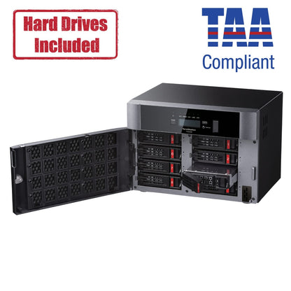 BUFFALO TeraStation 5820DN 8-Bay Business Desktop NAS 160TB (8x20TB) with Hard Drives Included RAID iSCSI Network Storage File Server