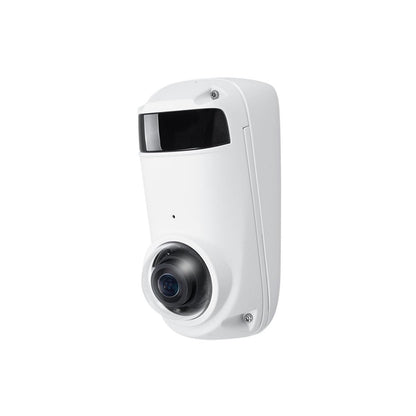 VIVOTEK V-Series CC9391-HV 8MP AI Outdoor Compact Fisheye Panoramic Camera with Night Vision, White