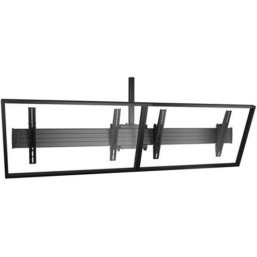 Chief LCM2X1U Fusion 2x1 Menu Board Ceiling TV Mount for 40-55" Displays, Tilt TV Mount, Black