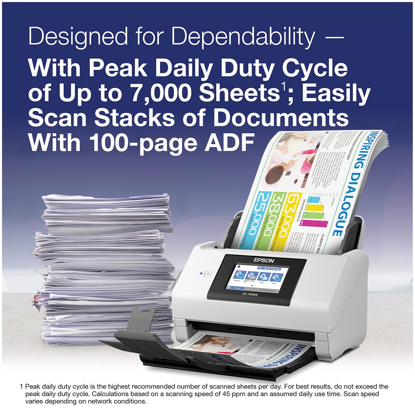 Epson DS-790WN Wireless Network Color Document Scanner