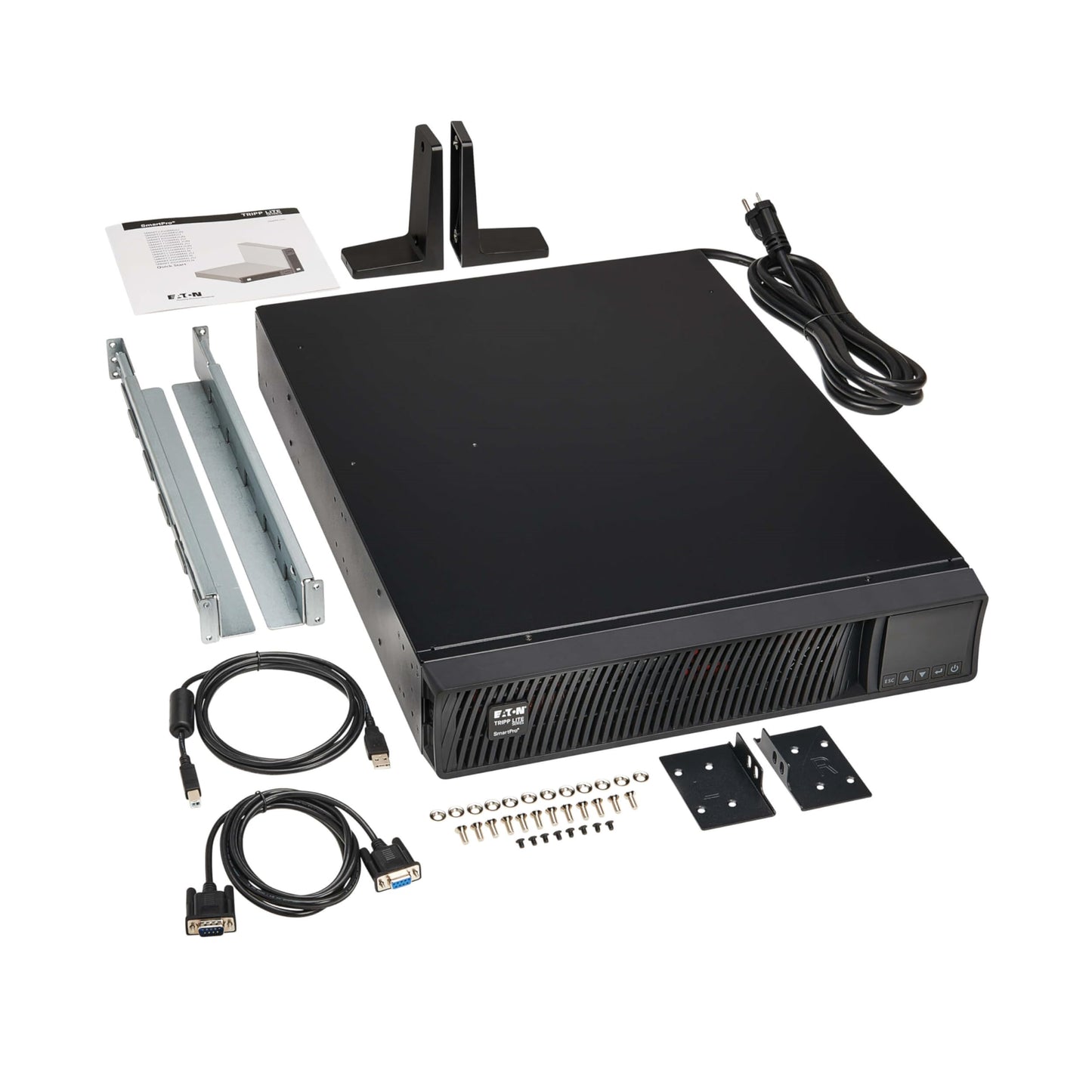 Tripp Lite Eaton Series Smart Rack Mount UPS Battery Backup, 750VA to 3000VA, Pure Sine Wave, LCD Screen, Network Card & Extended Run Options, 3-Year Warranty & $250,000 Insurance (SMARTRM2U Series)