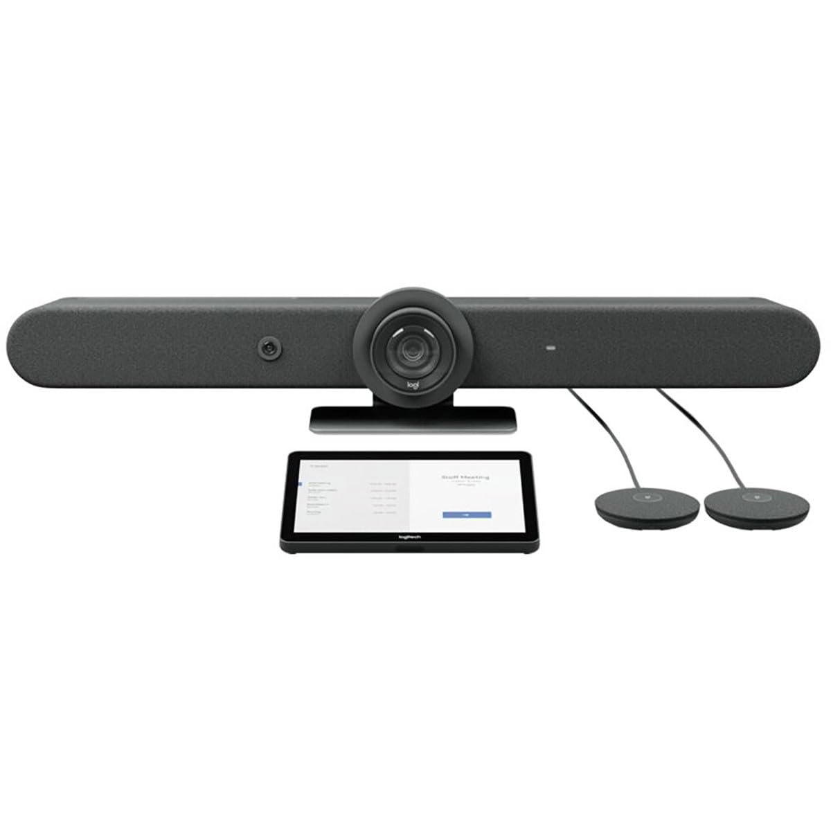 Logitech Rally Bar Room Kit, 4K PTZ Video Conferencing System with Beamforming Microphones for Medium to Large Rooms