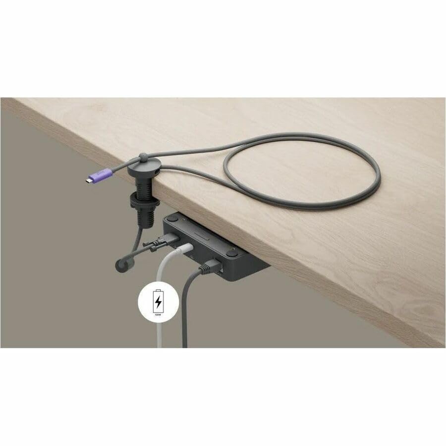 Logitech Extend | Single-cable BYOD connection for Android-based rooms - 2 x Network (RJ-45) - 5 x USB - 1 x HDMI Out - 2160p - 4K - 3840 x 2160 - Twisted Pair - Category 6, Category 6a, Category 5e -