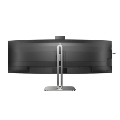 Philips 49B2U6900CH Display - 49 Inch Curved Screen DQHD, Webcam, Microphone, RJ45, Height Adjustable (5120x1440, HDMI, DisplayPort, USB-C, USB Hub) Black