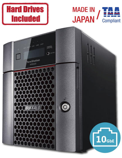 BUFFALO TeraStation WS5020 Windows Server IoT 2025 Desktop NAS w/HDD Included