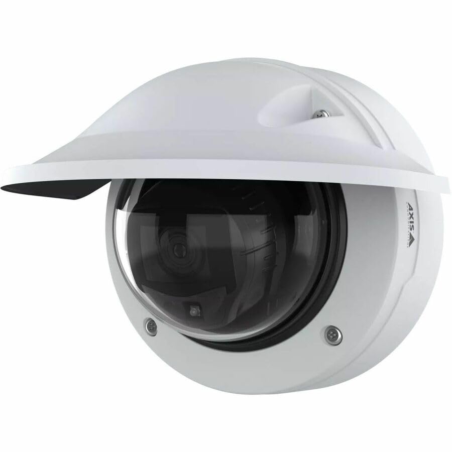 AXIS P3277-LVE Mic 5 Megapixel Indoor/Outdoor Network Camera - Color - Dome - White - TAA Compliant