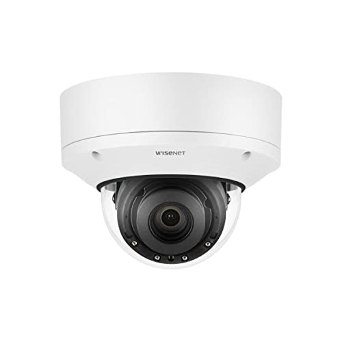 Hanwha Techwin PND-A9081RV 8mp/4k IR WDR Network Dome Camera with 4.5~10mm (2.2X) Motorized varifocal Lens, RJ45 Connection