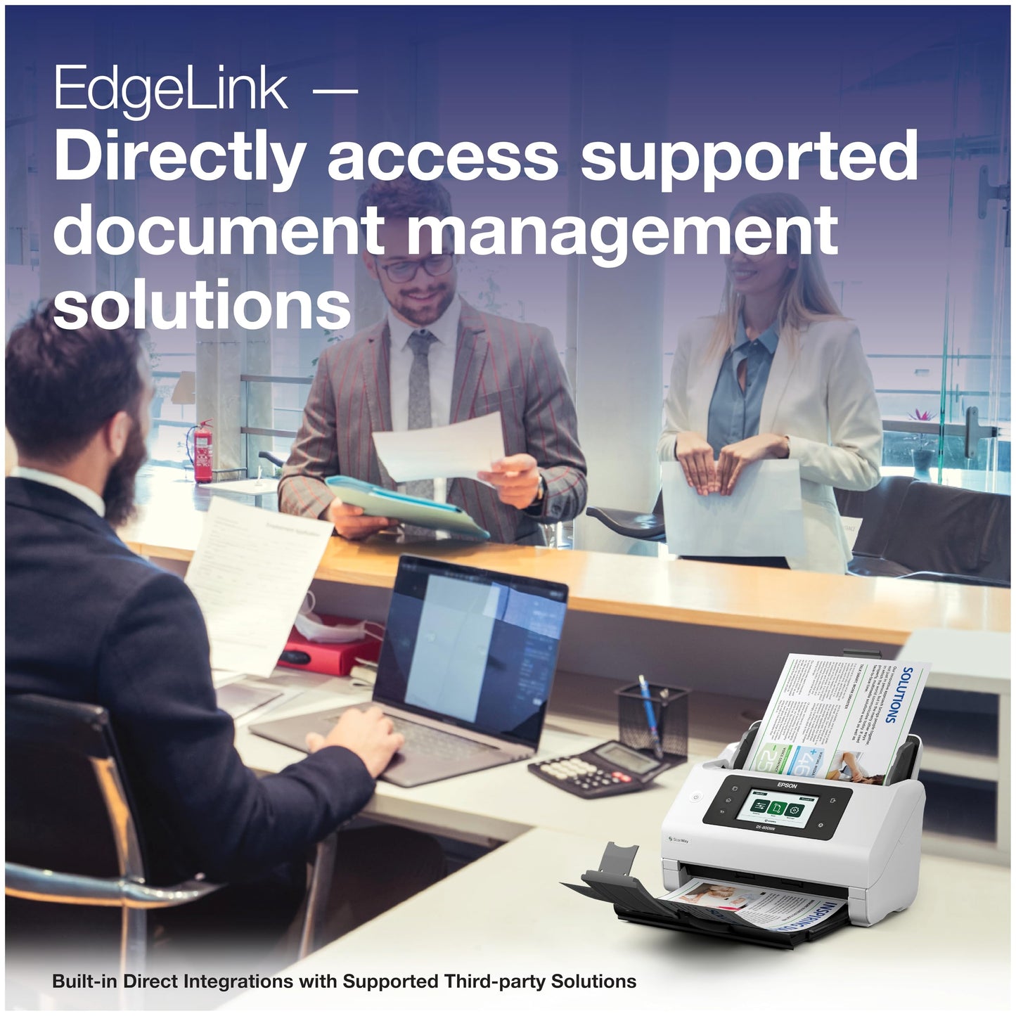 Epson DS-800WN EdgeLink Wireless Network Color Document Scanner