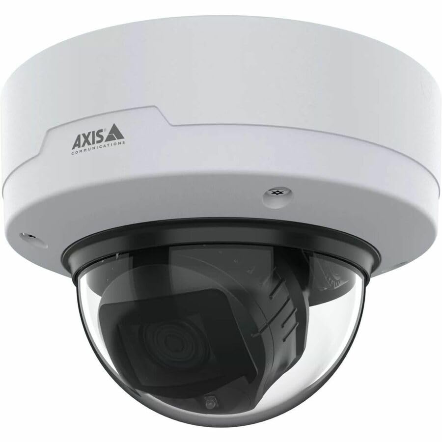 AXIS P3277-LVE Mic 5 Megapixel Indoor/Outdoor Network Camera - Color - Dome - White - TAA Compliant