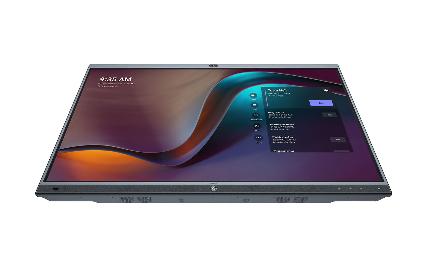 Yealink MeetingBoard Écran plat interactif 165,1 cm (65") LED WiFi 4K Ultra HD Noir Écran Tactile Intégré Dans le pr