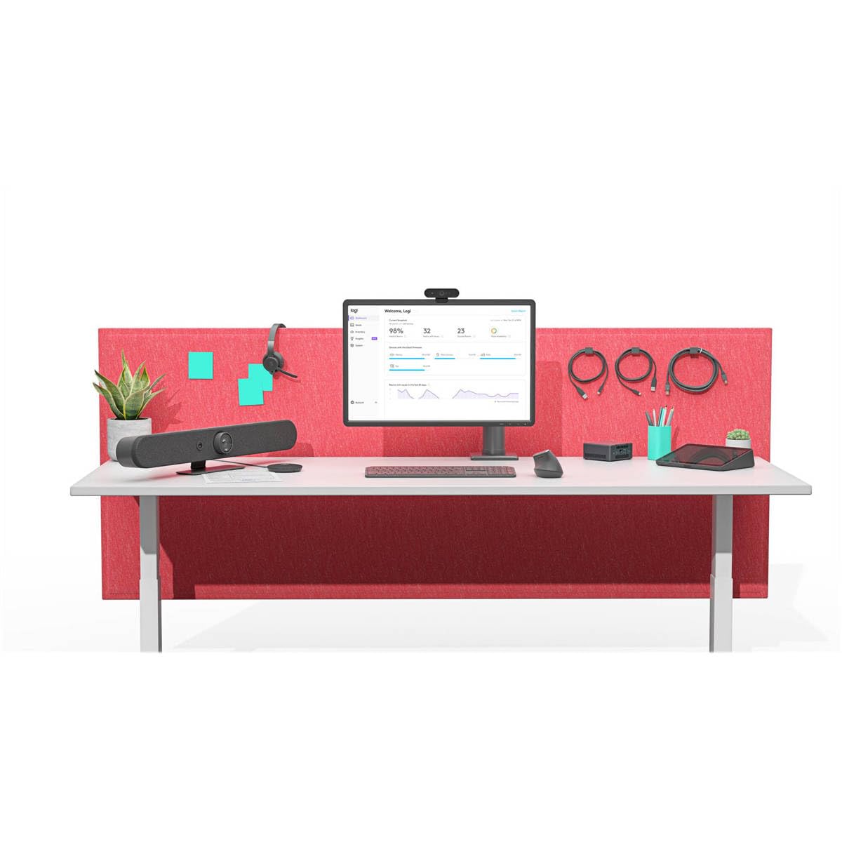 Logitech SML Room Universal VC Appliance with Tap + Rally Bar Mini Graphite - Small Room Size Supported