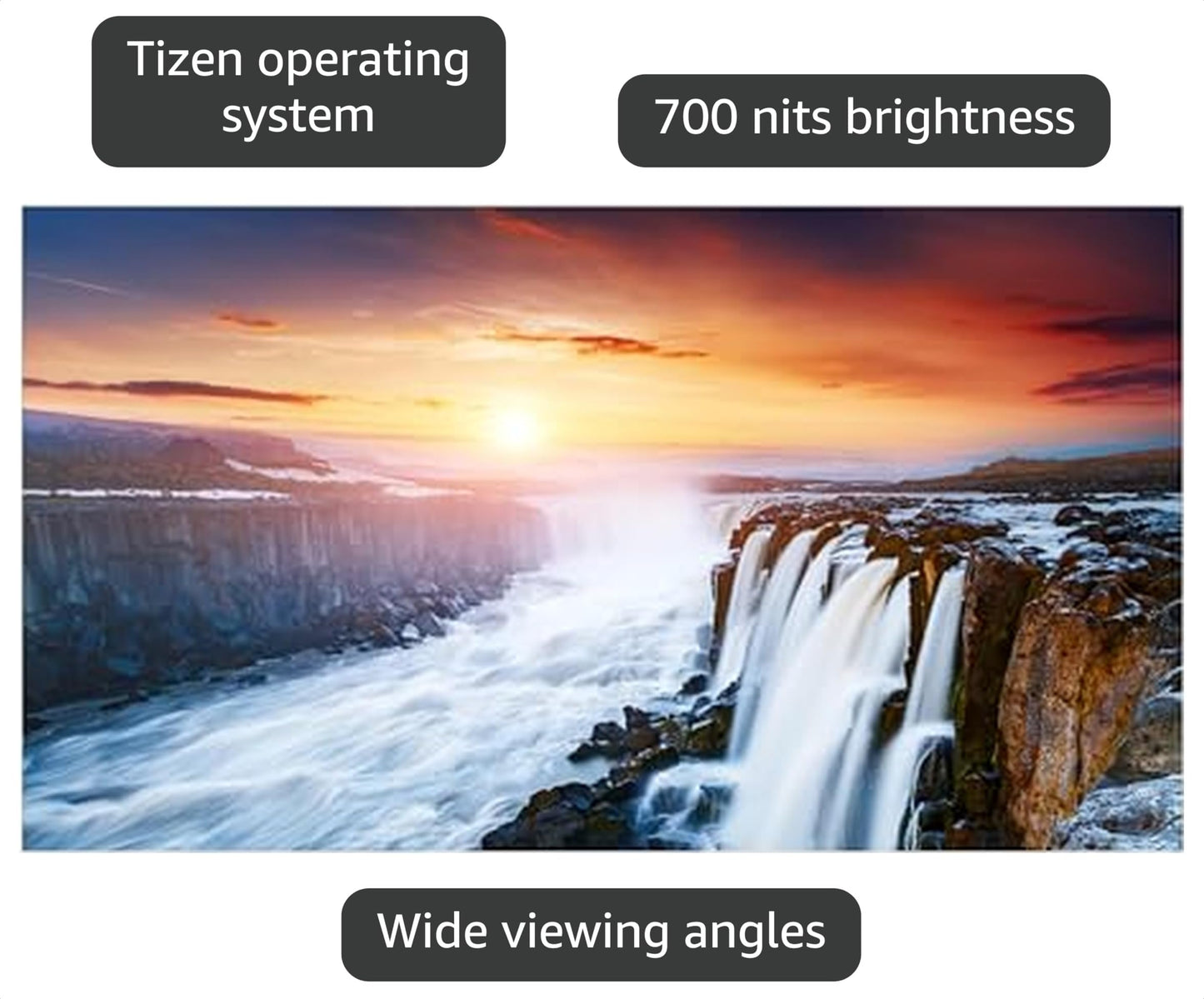 Samsung 55” VHC-R Series 700nit FHD Video Wall, 0.44mm Bezels, 700 nits, Ultra-Slim 70mm Depth, Non-Glare Panels, Picture Enhancer Mode, 2024, LH55VHCRBGBXZA