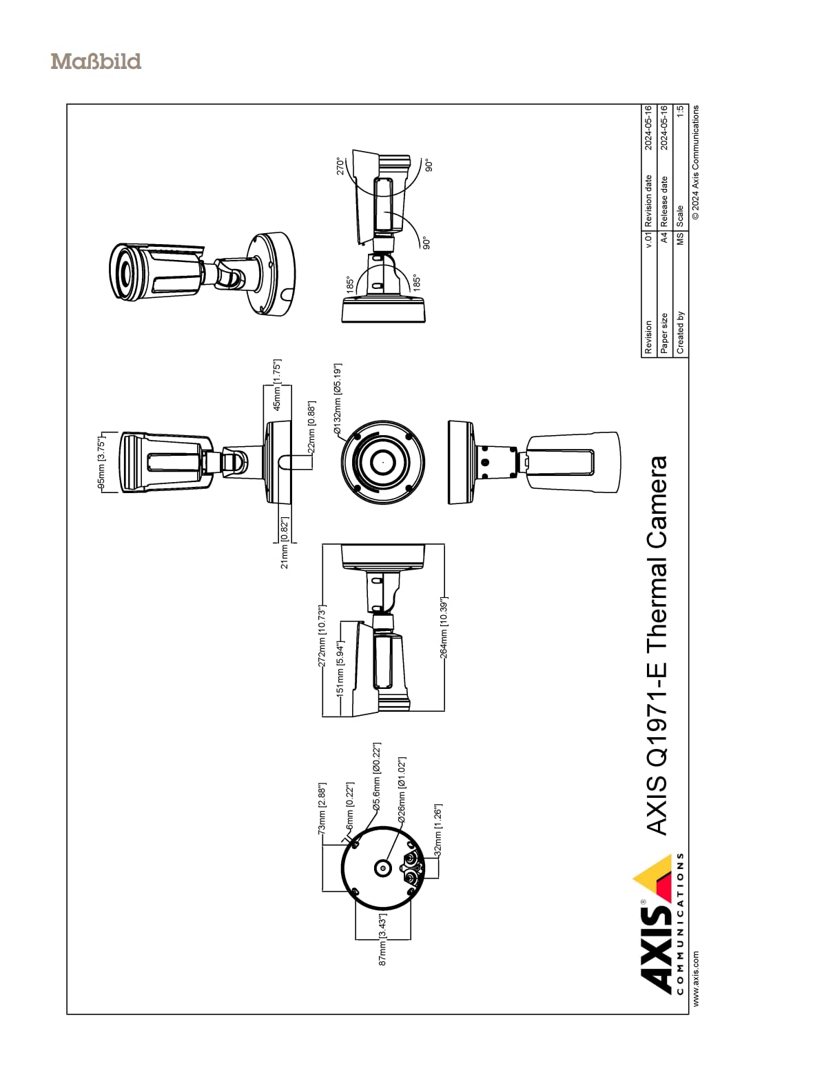 Axis Q1971-E 7MM 30FPS