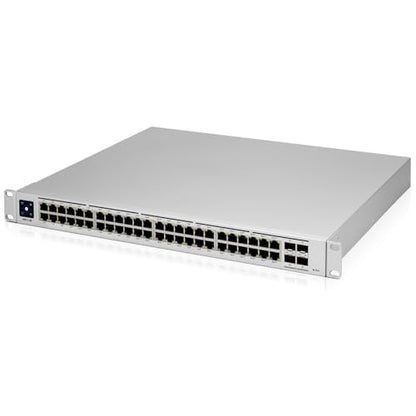 Ubiquiti Networks UniFi Pro USW-PRO-48-POE, 48-port gigabit PoE+ managed layer 2/3 switch with 4 SFP+ 10G uplinks