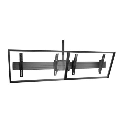 Chief LCM2X1U Fusion 2x1 Menu Board Ceiling TV Mount for 40-55" Displays, Tilt TV Mount, Black