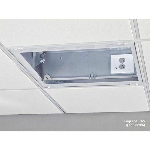 Chief by Legrand Chief CMS492 Suspended Ceiling Storage Box,   2x2', TAA Compliant, White