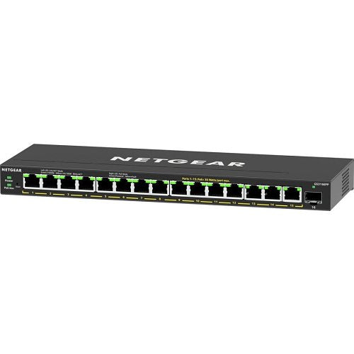 Netgear Netgear GS316EPP 16-Port High-Power PoE+ Gigabit Ethernet Plus Switch with SFP port, 231W