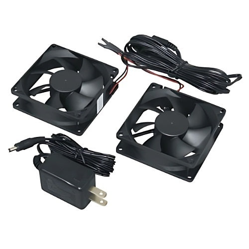 Middle Atlantic MFR-FANKIT-2 DC Fan Kit for MFR Rack, 50 CFM, 3" DC Fans