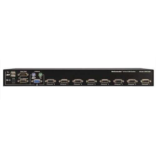Eaton Tripp Lite B042-008 8-Port 1U Rack-Mount USB/PS2 KVM Switch with On-Screen Display