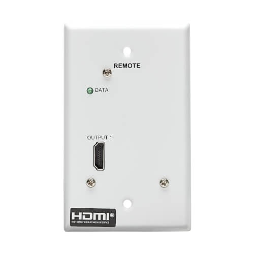 Eaton Tripp Lite B127A-1A0-FH 1-Port HDMI Over CAT6 Receiver, Wall Plate, 4K 60 Hz, HDR, 4:4:4, PoC,