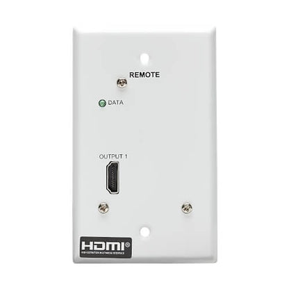 Eaton Tripp Lite B127A-1A0-FH 1-Port HDMI Over CAT6 Receiver, Wall Plate, 4K 60 Hz, HDR, 4:4:4, PoC,