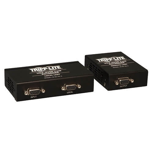 Eaton Tripp Lite B130-101-2 VGA Over CAT5/6 Extender Kit, Box-Style Transmitter/Receiver for Video, 