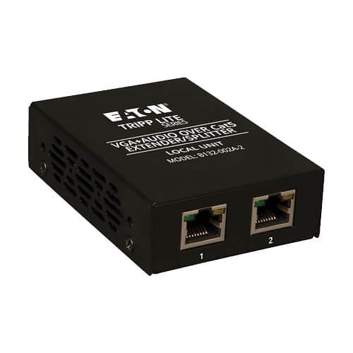 Eaton Tripp Lite B132-002A-2 2-Port VGA Over CAT5/6 Splitter/Extender, Box-Style Transmitter for Vid