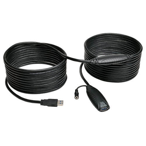 Eaton Tripp Lite U330-10M Active USB 3.0 SuperSpeed ​​(AM/F) Extension Repeater Cable, 33' (10m)