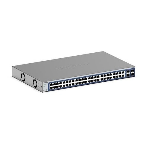 Netgear GS748T-600NAS 48-Port Gigabit Ethernet Smart Switch with 2-Port Copper / SFP Combo and 2-Por
