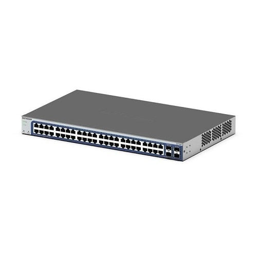 Netgear GS748T-600NAS 48-Port Gigabit Ethernet Smart Switch with 2-Port Copper / SFP Combo and 2-Por