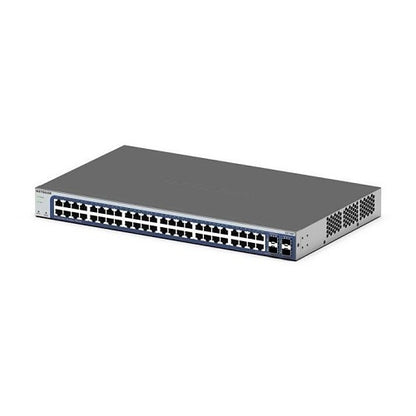 Netgear GS748T-600NAS 48-Port Gigabit Ethernet Smart Switch with 2-Port Copper / SFP Combo and 2-Por