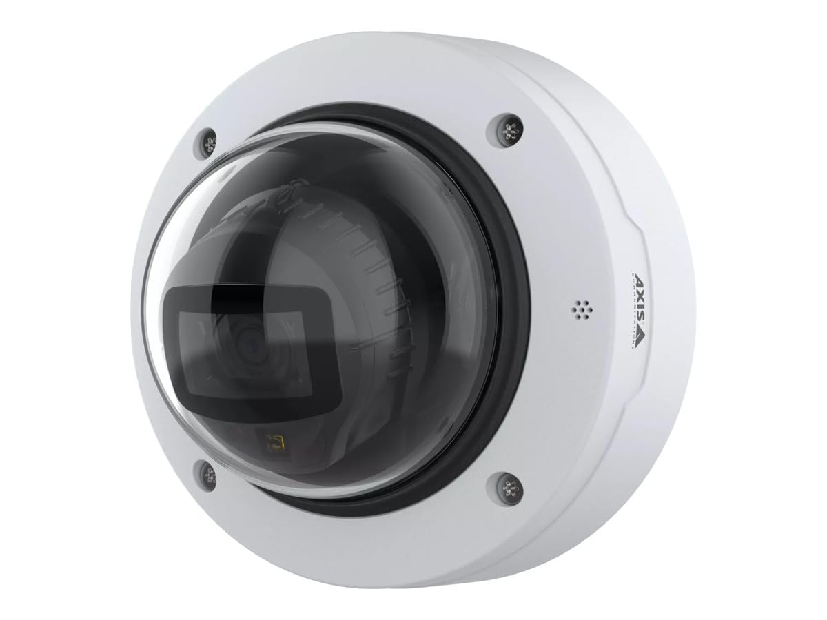 AXIS P3288-LV 8 Megapixel Indoor/Outdoor 4K Network Camera - Color - Dome - White - TAA Compliant