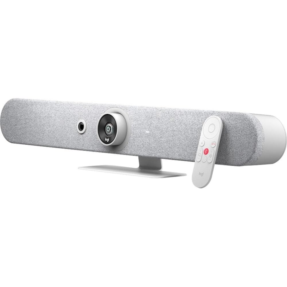 Logitech Rally Bar Mini All-in-One Video Bar for Small to Medium Rooms, White