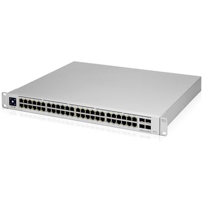 Ubiquiti Networks UniFi Pro USW-PRO-48-POE, 48-port gigabit PoE+ managed layer 2/3 switch with 4 SFP+ 10G uplinks