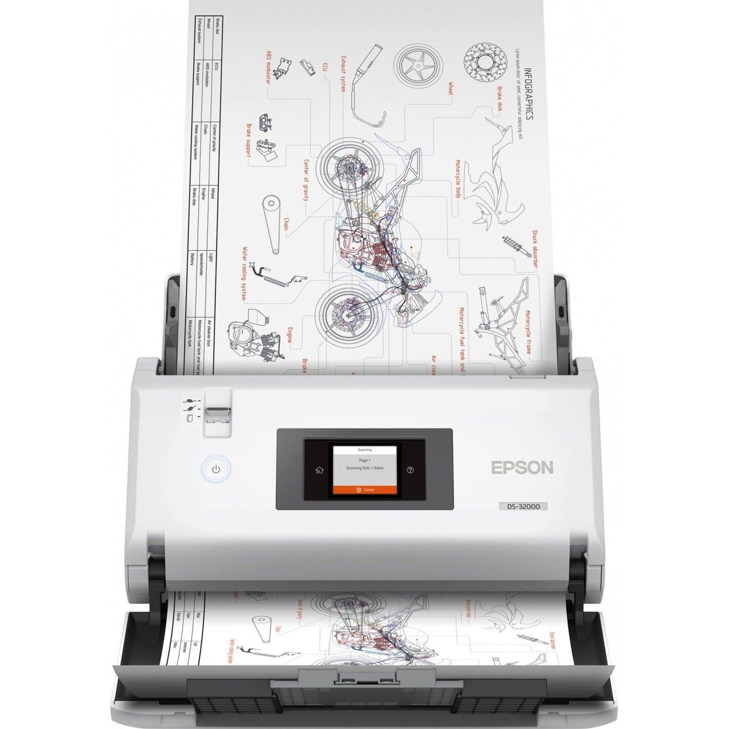 Epson DS-32000 Large Format Sheetfed Scanner - 1200 dpi Optical