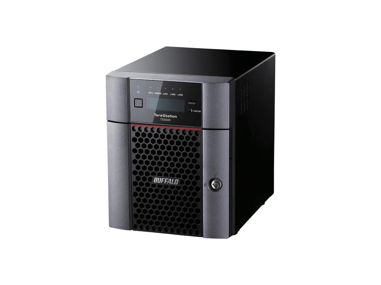 BUFFALO TeraStation 5420DN 4-Bay Business Desktop NAS with Hard Drives Included RAID iSCSI Network Storage File Server