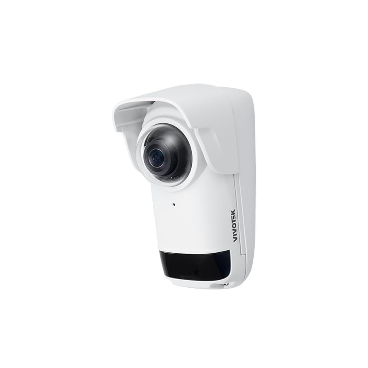 VIVOTEK V-Series CC9391-HV 8MP AI Outdoor Compact Fisheye Panoramic Camera with Night Vision, White