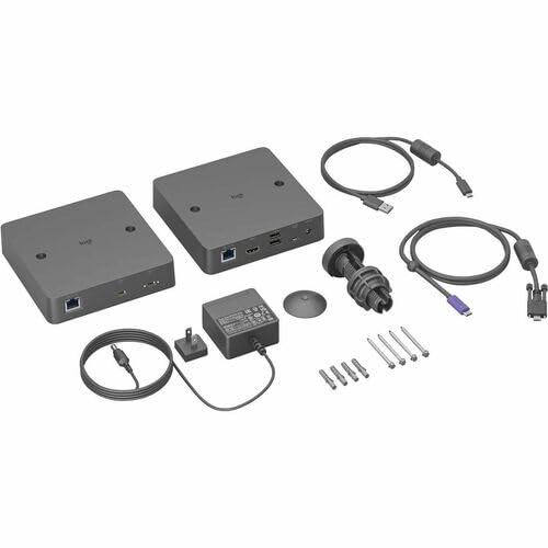 Logitech Extend | Single-cable BYOD connection for Android-based rooms - 2 x Network (RJ-45) - 5 x USB - 1 x HDMI Out - 2160p - 4K - 3840 x 2160 - Twisted Pair - Category 6, Category 6a, Category 5e -
