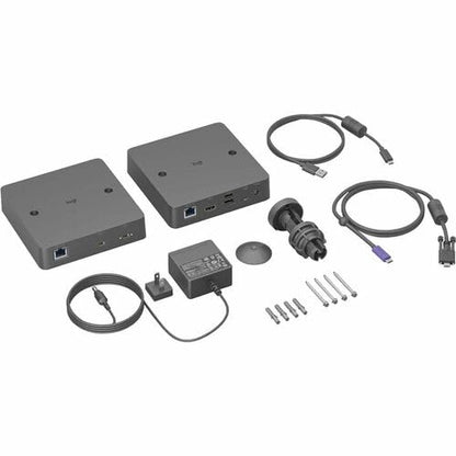 Logitech Extend | Single-cable BYOD connection for Android-based rooms - 2 x Network (RJ-45) - 5 x USB - 1 x HDMI Out - 2160p - 4K - 3840 x 2160 - Twisted Pair - Category 6, Category 6a, Category 5e -