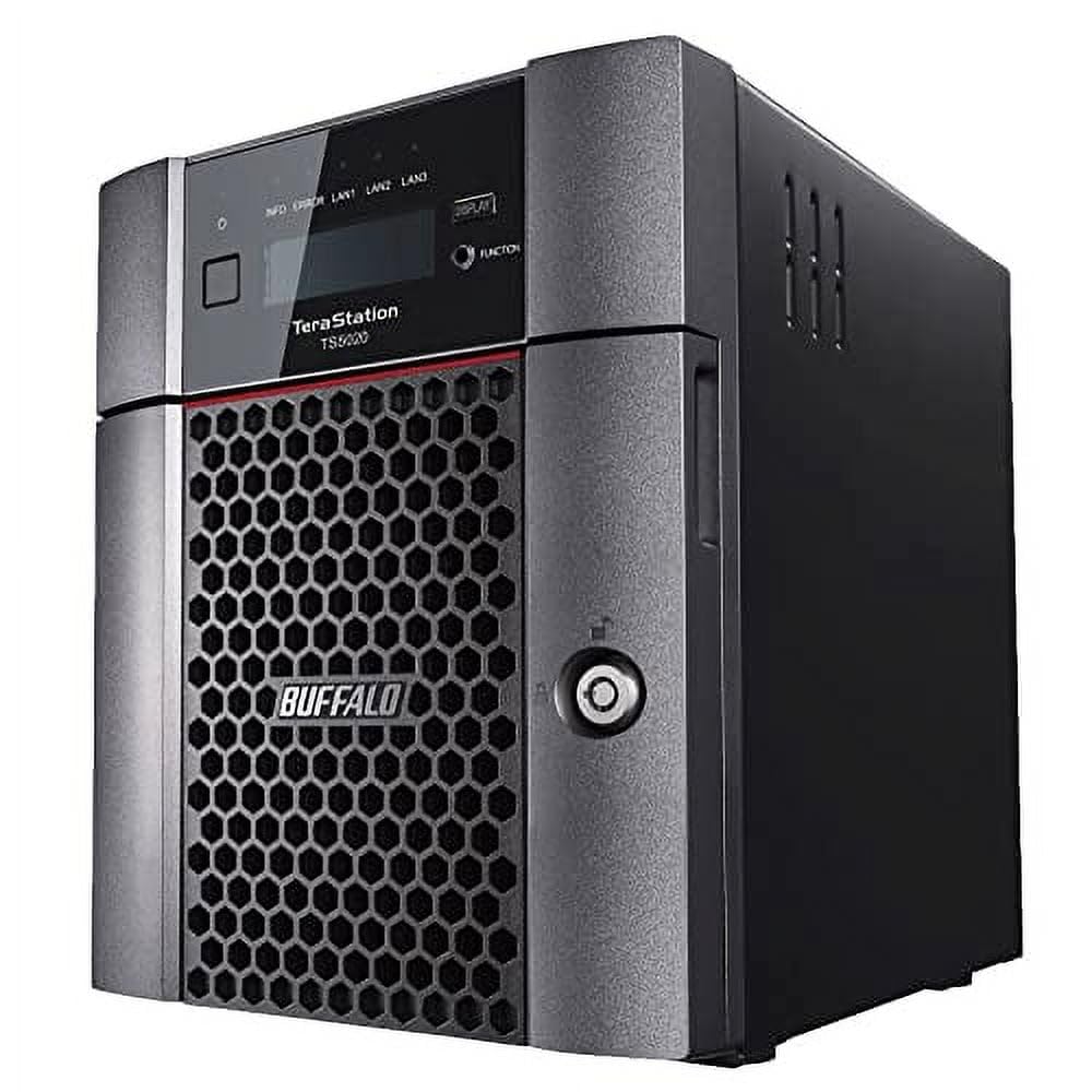 BUFFALO TeraStation 5420DN 4-Bay Business Desktop NAS with Hard Drives Included RAID iSCSI Network Storage File Server