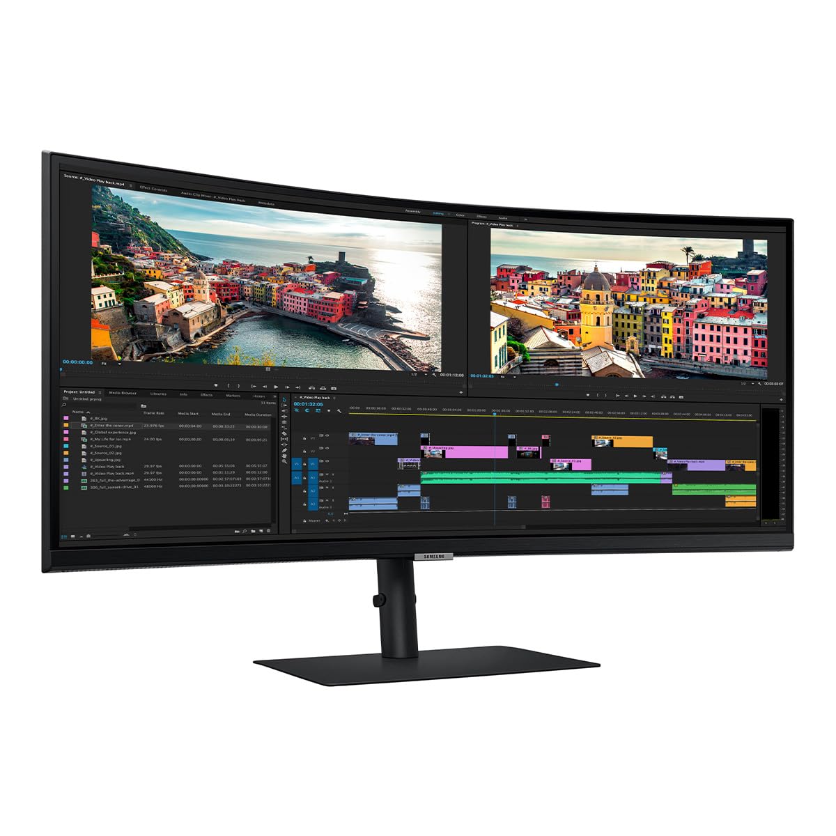 Samsung S34C654UAN 34in Curved Wqhd 100 Hz Mntr Kvm Dp/hdmi Speaker 3yr