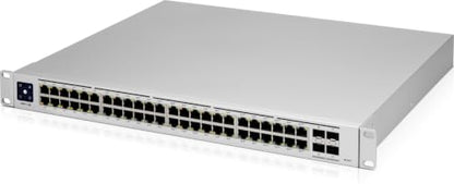 Ubiquiti Networks UniFi Pro USW-PRO-48-POE, 48-port gigabit PoE+ managed layer 2/3 switch with 4 SFP+ 10G uplinks