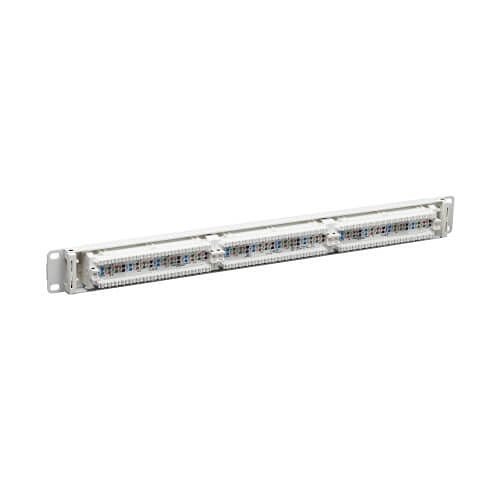 Eaton Tripp Lite N252-P24-WH 24-Port Cat6 Patch Panel, 4PPoE Compliant, 110/Krone, 568A/B, RJ45 Ethe