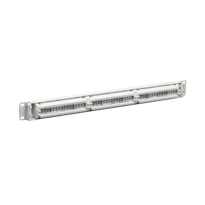 Eaton Tripp Lite N252-P24-WH 24-Port Cat6 Patch Panel, 4PPoE Compliant, 110/Krone, 568A/B, RJ45 Ethe